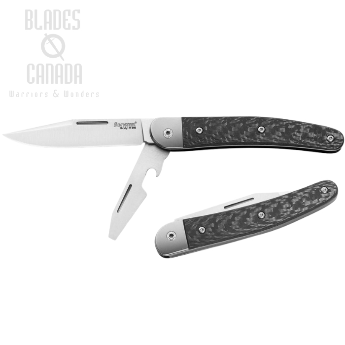 Lion Steel JK2 CF Jack Slipjoint Folding Knife, M390 Double Blade, Carbon Fiber
